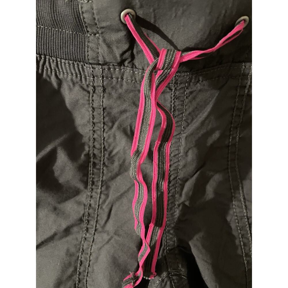 The North Face Womens Cargo Capris Pants Gray Drawstring Elastic Waist Size M - Picture 3 of 6